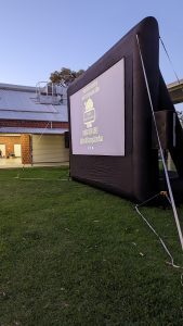 Community outdoor cinema screening Perth — crowd at event