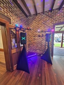 Party pack hire Perth — speakers, lasers, disco lights and smoke machine for parties
