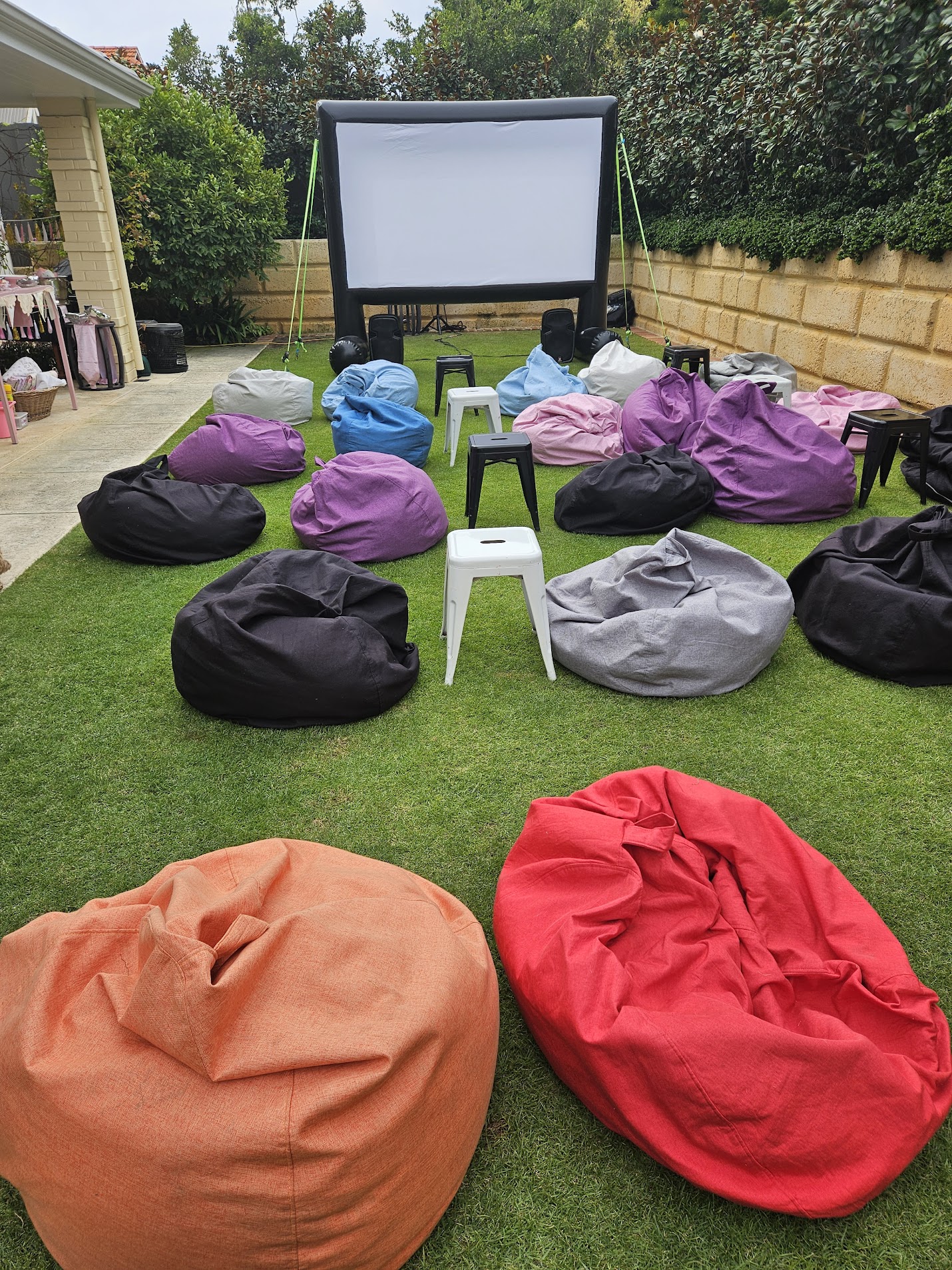 Bean bag hire Perth cinema