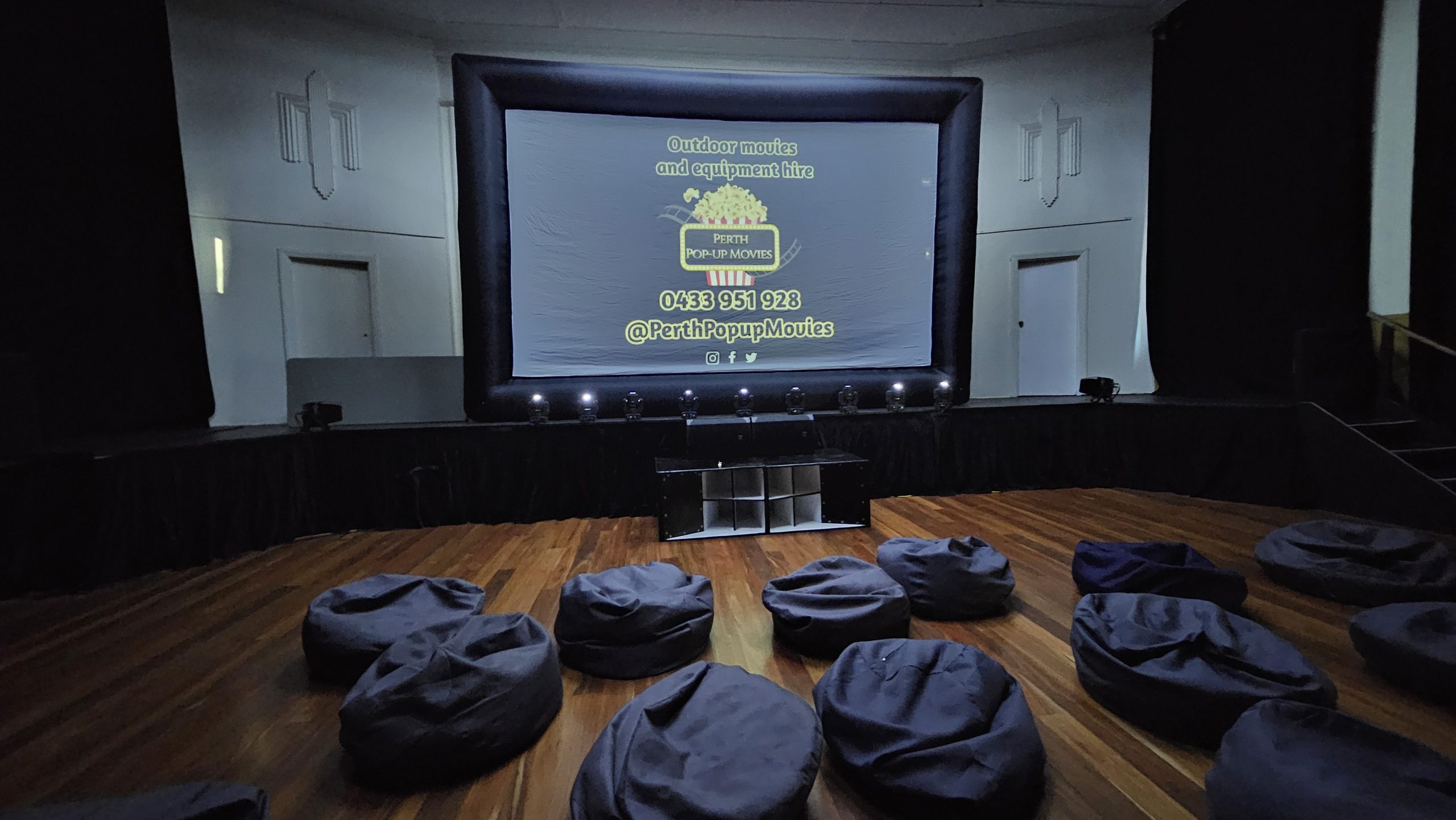 5m cinema screen wedding Perth